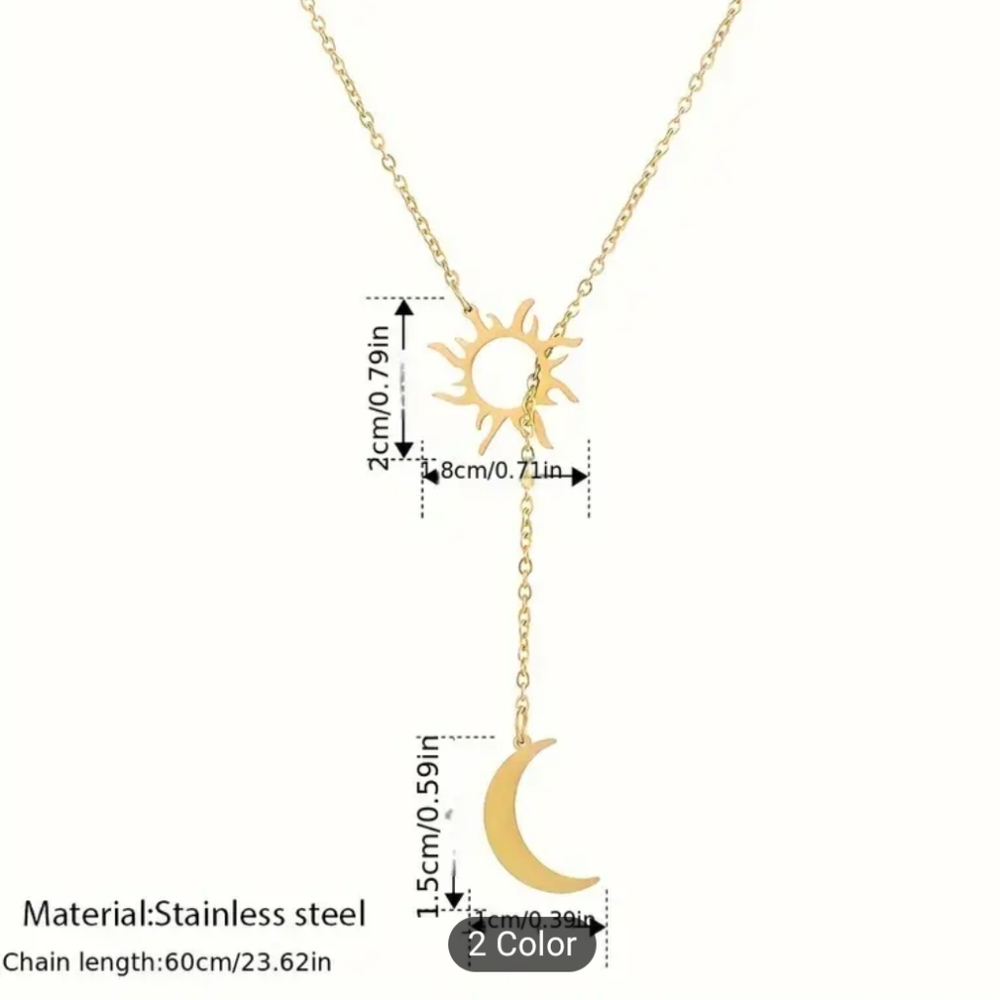 ✨ New ✨ Sun Totem and Moon Necklace Mother's Day - Picture 4 of 4